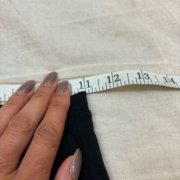 Ladies Victoria’s Secret On Point Live Black V Front Yoga‎ Pants Wide Leg Small - Picture 8 of 12